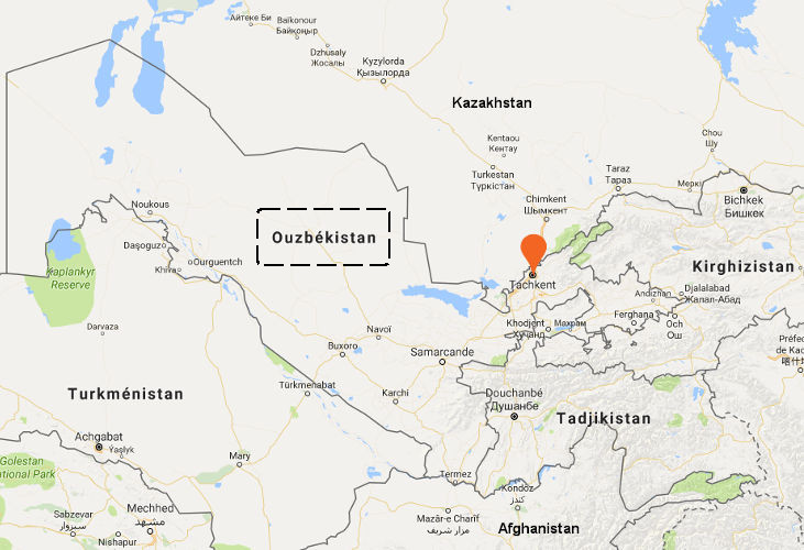 carte Ouzbekistan